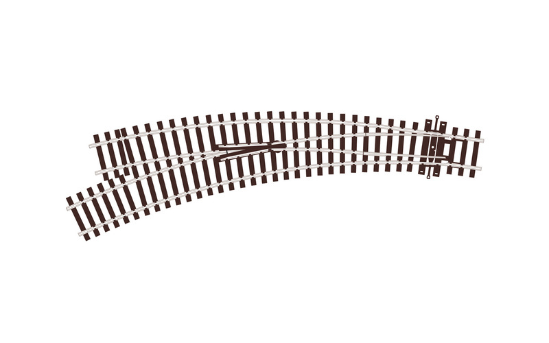 PSL-86 Peco Streamline HO/OO Code-100  762mm & 1524mm Radius Right Hand Curved Turnout Insulfrog 258mm Length