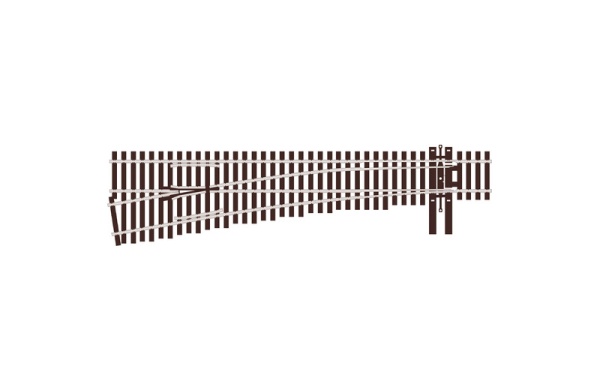 thumbnail image 2 of PECO HO Scale #8 Code 83 Right Hand Electrofrog Turnout | SL-E8381 | New 2025 Release | Ready-to-Go Track 2 of 6