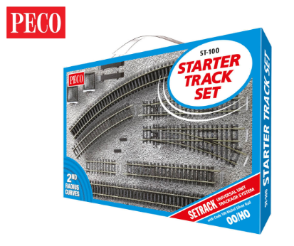 PECO ST-100 Setrack OO/HO Code 100 Starter Track Set, 2nd Radius