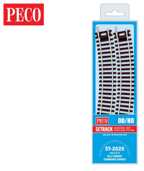 PECO ST-2025 Setrack OO/HO Code 100 Radius 2 (438mm)