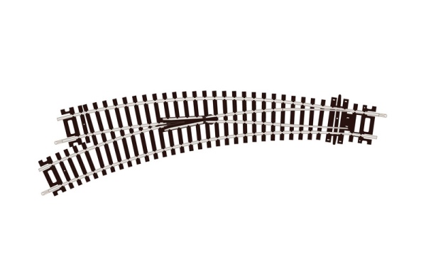 PECO ST-245 00/H0 CURVED DOUBLE RADIUS LEFT HAND POINTS