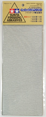 TAMIYA 87010 FINISHING ABRASIVES FINE (5 PCS)