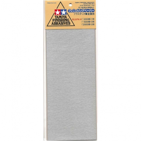 Tamiya P1200 Finishing Abrasive Sheets