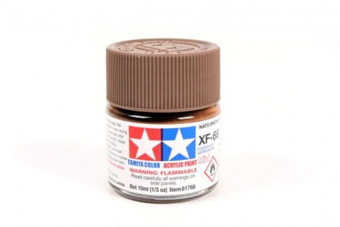 Tamiya MINI XF-68 NATO BROWN Acrylic Paint 10ml