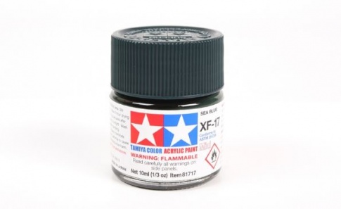 Tamiya MINI XF-17 SEA BLUE Acrylic Paint 10ml