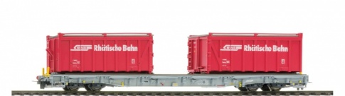 Bemo 2291 126 RhB Rw 8206 ACTS carrier with container