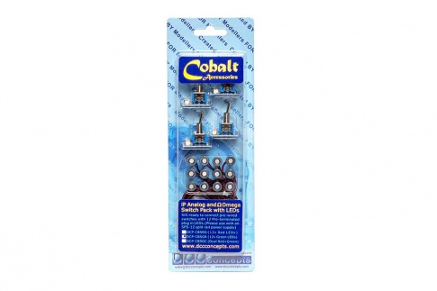Cobalt iP Analogue and Omega Switch Pack with LEDs (GREEN)