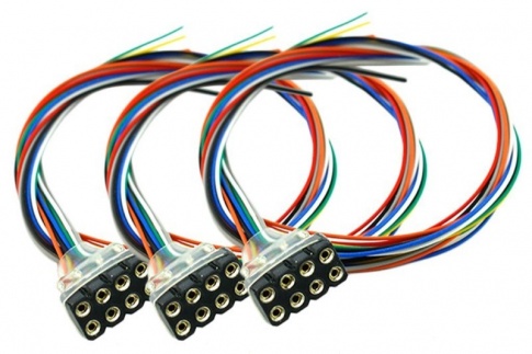 DCC Concepts 8PF3 - Decoder Harness, Female 8-pin NEM652 pre-wired (3pk)