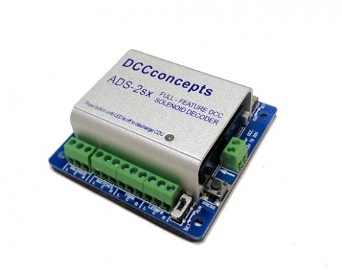 DCC Concepts DCD-ADS2SX Accessory Decoder CDU Solenoid Drive SX (2 Way)