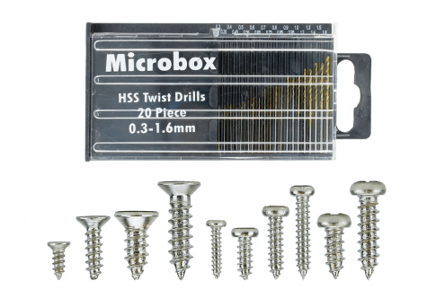 DCC Concepts Mega Screw Set 10x 60 Vials (w/20 Drill Bit Set)