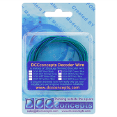 DCC Concepts TWIN Wire Decoder Stranded 6m (32g)  Green/Blue