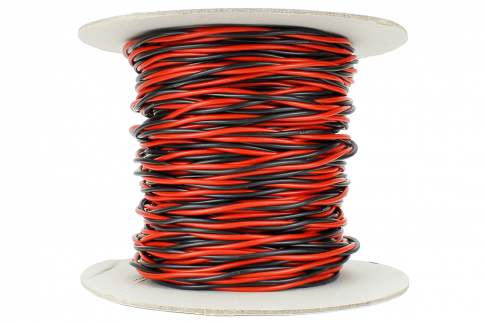 DCC Concepts Twisted Bus Wire 50m of 1.5mm (15g) Twin Red/Black