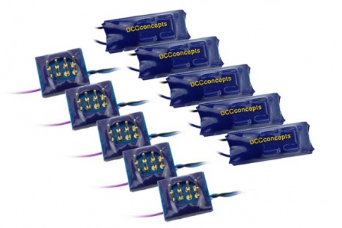 DCC Concepts Zen 360 8 Pin Direct 4 Function w/Stay Alive (5 Pack)