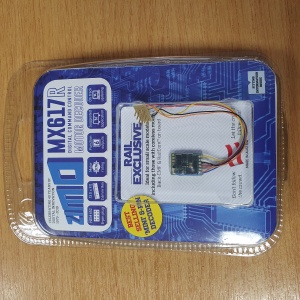 Zimo MX617R locomotive Decoder 8pin wires.