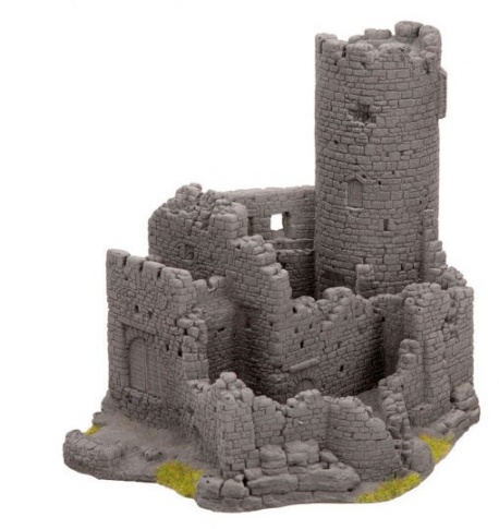 NOCH 58605 - Castle Ruin Hard Foam Building 20x16.3x16.5cm