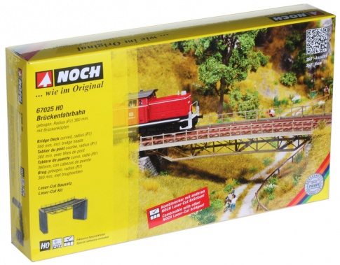 NOCH 67025 - Curved Bridge Deck Laser Cut Kit Radius 1