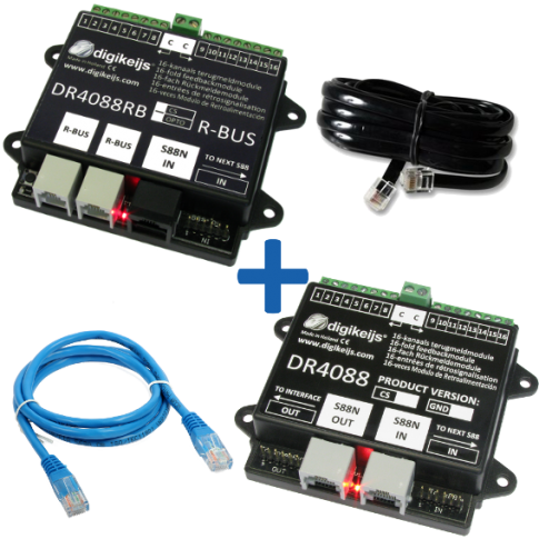 Digikeijs DR4088RB-CS_BOX RBUS Complete Starter Kit with 32 reporting points