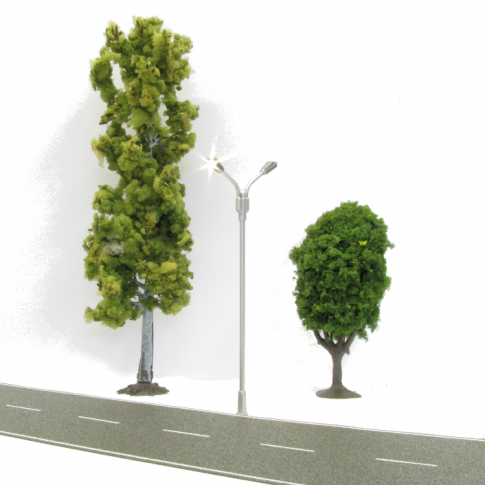 Digikeijs DR60212 Street Lights for H0 Scale with Warm White LED (4 pcs)
