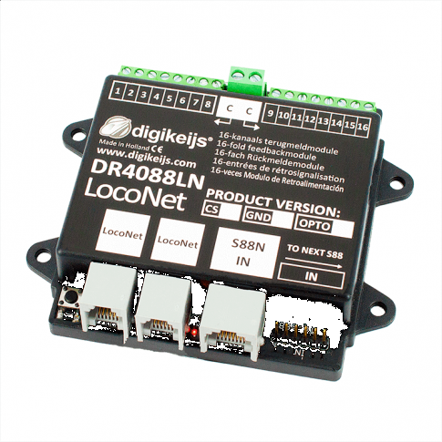 Digikeijs DR4088LN-GND 16-channel feedback module L.Net