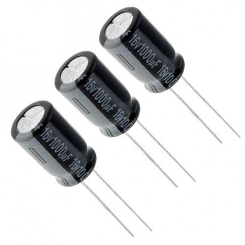 Digikeijs DR60025 - SET WITH 10 CAPACITORS 1000UF / 16VOLT