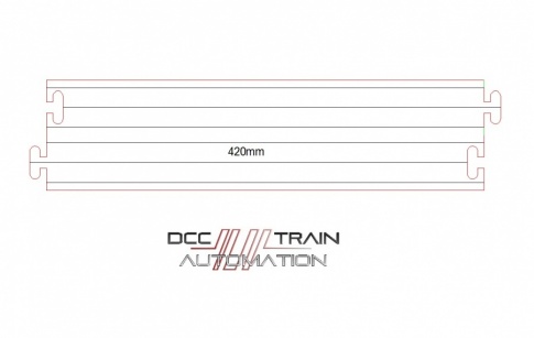 DTA 420mm Lasercut road for MCC Digital Car System.