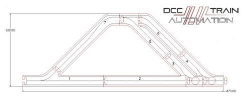 DTA Truck Stop Lasercut Road for MCC Digital Car System