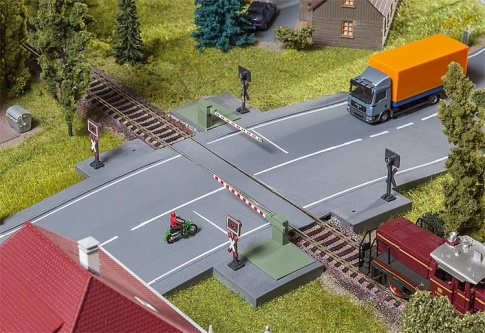 Faller 120244 Modern Level Crossing Kit (Car System)