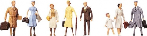 Faller 150501 Standing Travelers 8 people