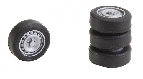Faller 163108 4 tyres and rims for Sprinter / T5.