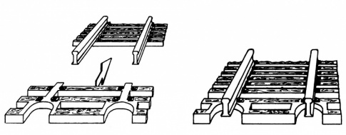 Fleischmann 22215 - Sleeper sections for the ends of flexible track.