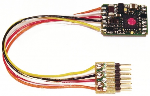 Fleischmann 685403 - DCC decoder with feedback features and 6-pin plug (NEM 651).