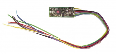 Fleischmann 686403 - Function decoder, feedback enabled (for analogue as well as digital operation) and 7 leads (withoug plug).