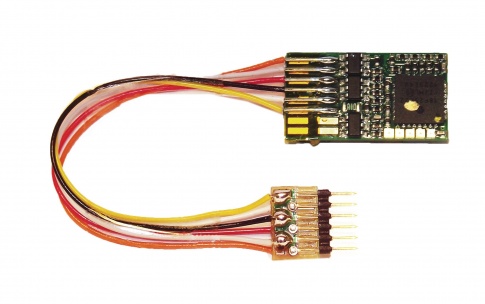 Fleischmann 687403 - DCC decoder with feedback features and 6-pin/ 8 pin multi plug (NEM 651).