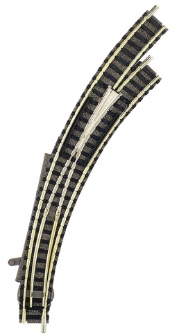 Fleischmann FM9169 - Right hand curved point for manual operation with current-conducting frog.