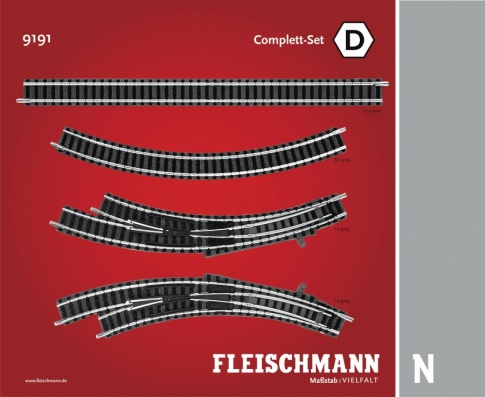 Fleischmann 919002 Track Extension Pack BU 