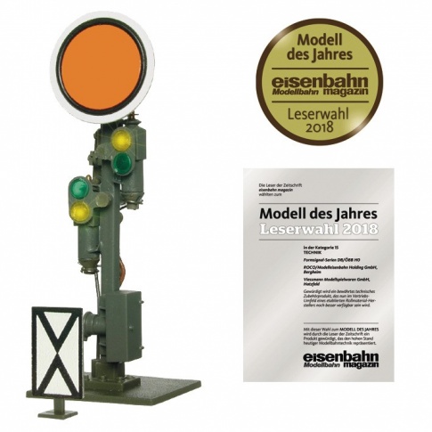 Fleischmann/Roco 40608 - H0 Semaphore distant signal, movable disk