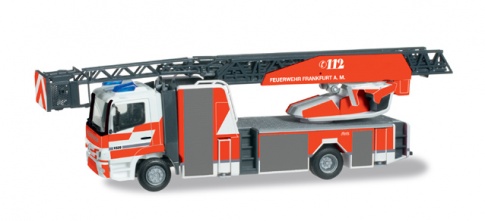 Herpa 091879 Mercedes-Benz Atego turnable ladder L32 XS ''Frankfurt Fire ''