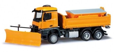 Herpa 302760 Mercedes Benz Acros M All Wheel Drive with Snow Plough