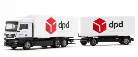 Herpa 923842 MAN TGX Interchangeable Box DPD
