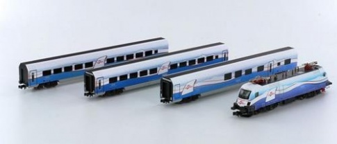 HOBBYTRAIN OBB Railjet 4-tlg Inkl. BR1116 Taurus Ski-Austria limited Edition