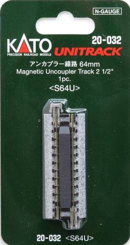 Kato 20-032 Unitrack (S64U) Straight Uncoupler Track 64mm