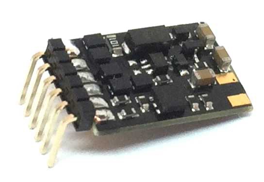 Train-O-Matic Micro 6Pin 90 Degrees Function Decoder With Pins
