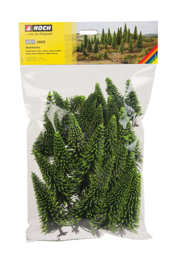 Noch 26825 Spruce Trees 5-15cm (25 pack)
