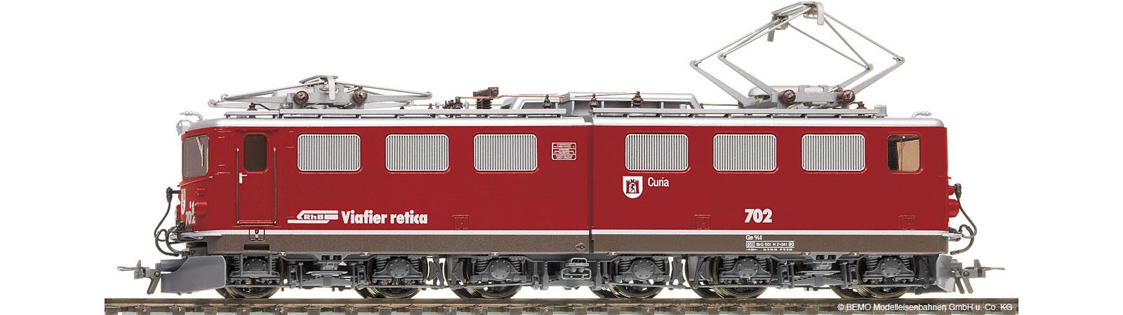 Bemo 1254 121 RhB Ge 6/6 II 701 universal locomotive 'Raetia'