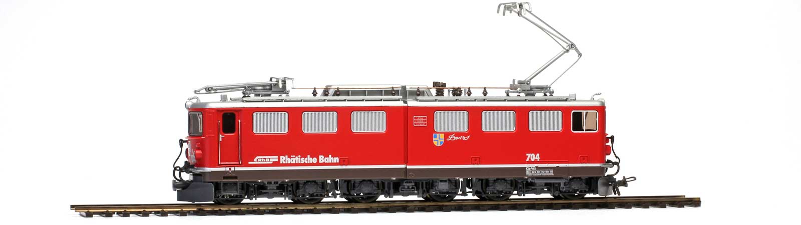 Bemo 1254 134 RhB Ge 6/6 II 704 'Davos' universal locomotive