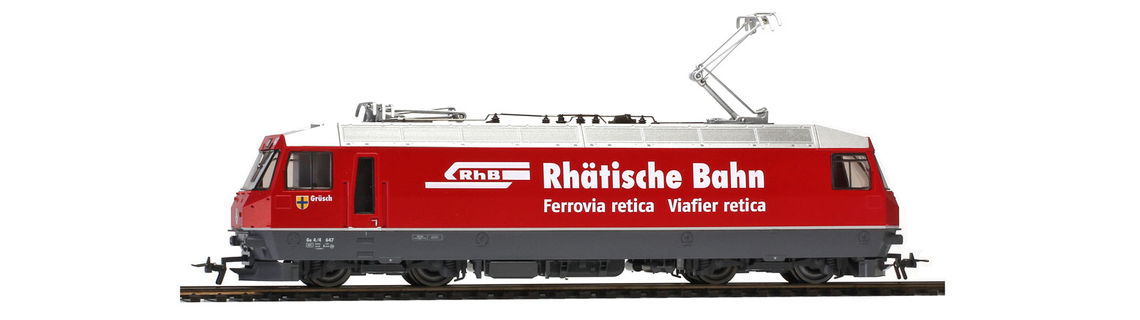 Bemo 1259 167RhB Ge 4/4 III 647 ''Grüsch'' universal locomotive
