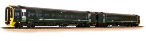 Bachmann 31-519 Class 158 2-Car DMU 158766 GWR Green (FirstGroup) DCC Ready
