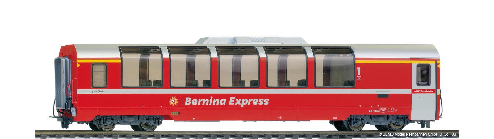 Bemo 3293 145RhB Ap 1305 Bernina Express panorama car