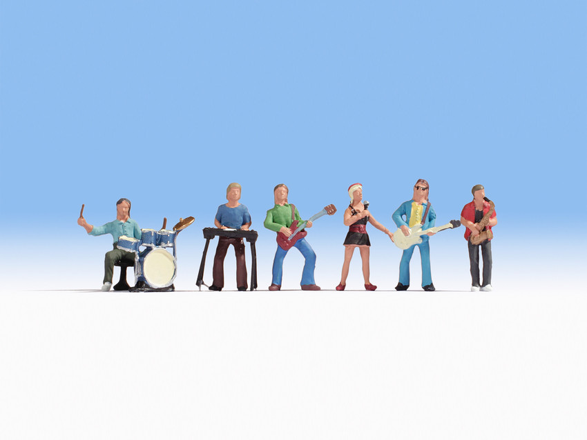 Noch 36839 Music Band (6) Figure Set in N SCALE