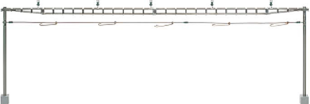 Cross span bridge SBB, completely with 2 masts, kit